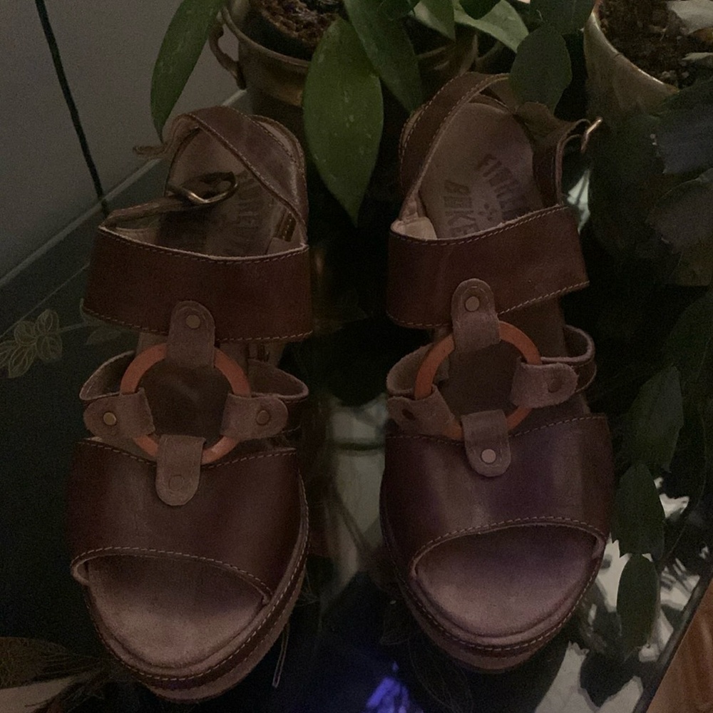 Fiorentini + Baker Boho Hippie Leather Sandals Size 37 = 6